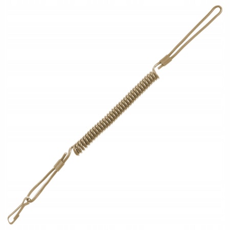 MIL-TEC by STURM PISTOL COILED CABLEL LANYARD - COYOTE