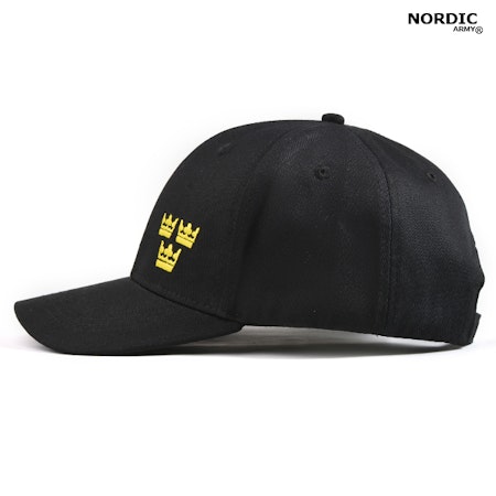 Nordic Army® Keps Tre Kronor - Svart