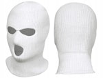 MIL-TEC by STURM 3-HOLE ACRLYIC BALACLAVA - WHITE