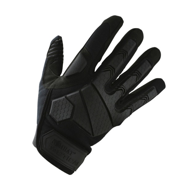 KOMBAT TACTICAL Alpha Tactical Gloves Black, Svarta handskar - Utrustning  för Ordningsvakt, OV, Väktare och Polis - TACSTORE.SE