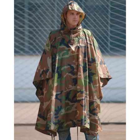 MIL-TEC by STURM Poncho U.S. MODEL - Woodland