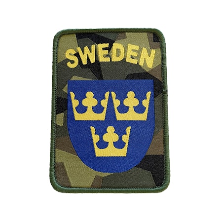 Svensk militär tygmärke SWEDEN - M90 Camo