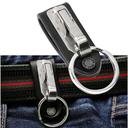 Stainless Steel Detachable Keychain Waist Belt Clip Key Ring Holder