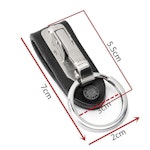 Stainless Steel Detachable Keychain Waist Belt Clip Key Ring Holder