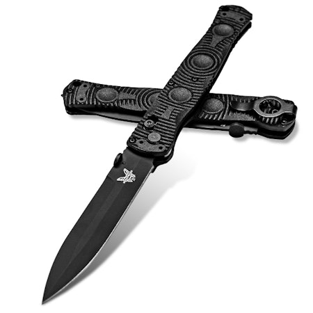 BENCHMADE 391BK SOCP TACTICAL FOLDER KNIFE - BLACK