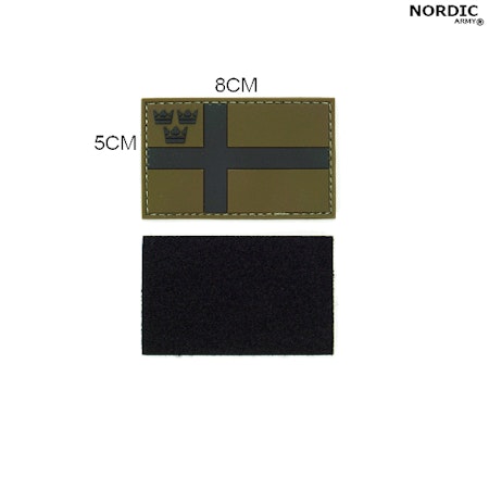 Nordic Army® Swedish Flag Royal Crown - Army Green