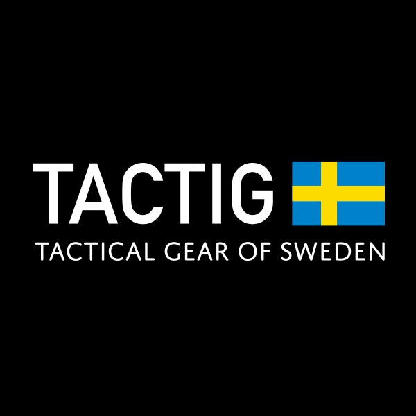 TACTIG Svensk flagga Svart/Grå med kardborre