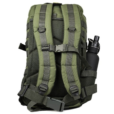 Nordic Army® Assault ryggsäck 28L Nätficka - Olivgrön