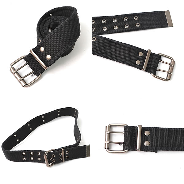 ROTHCO Vintage Double Prong Buckle Belt - Black