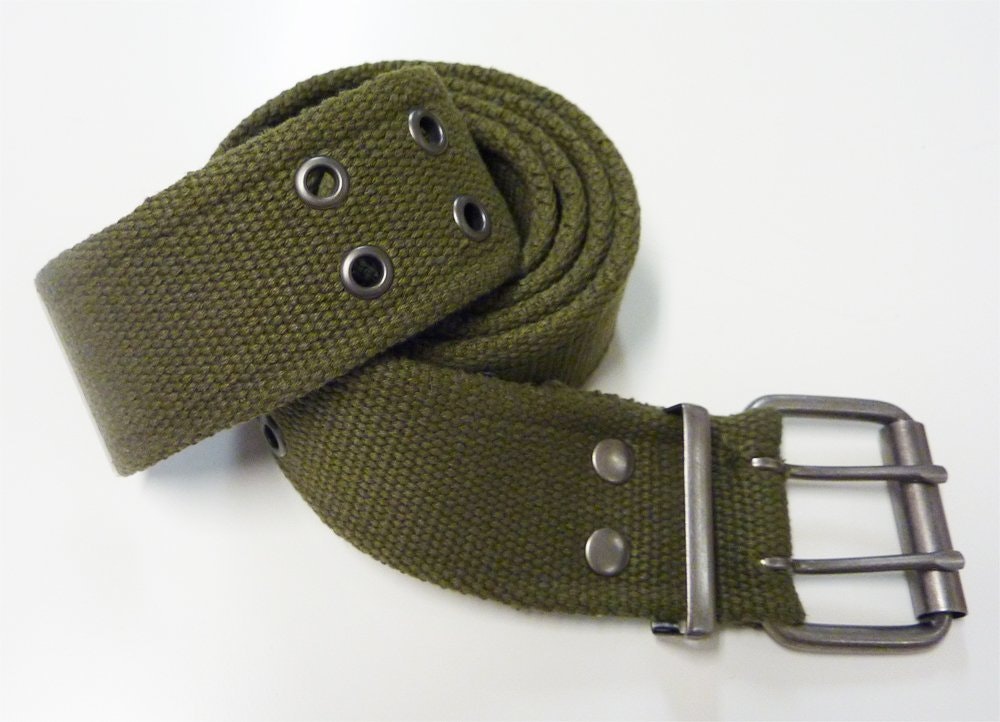 ROTHCO Vintage Double Prong Buckle Belt - OD Green