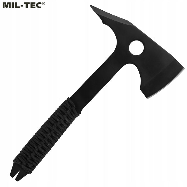 MIL-TEC by STURM PARACORD AXE WITH POUCH 2 - BLACK
