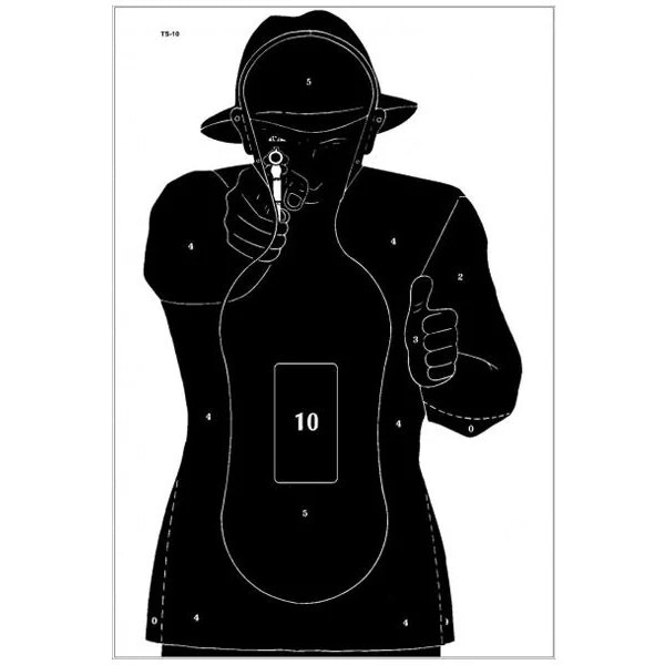 TS-10 "Frenchman" silhouette targets - package 10 pcs.