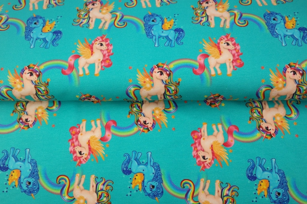 Stuv Rainbow Unicorn, turkos 100cm