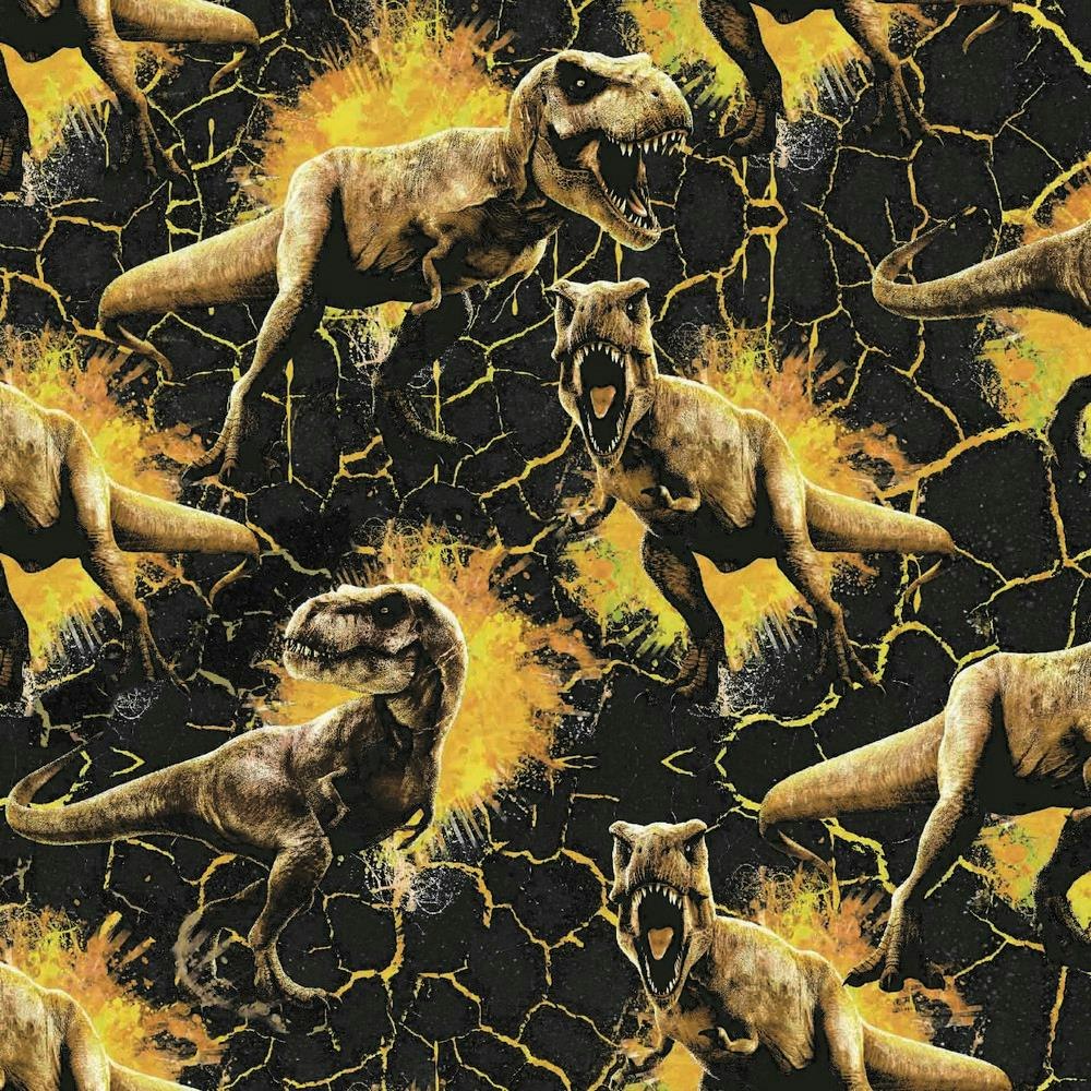 Stuv, Jurassic Park, licenstyg gul 110cm
