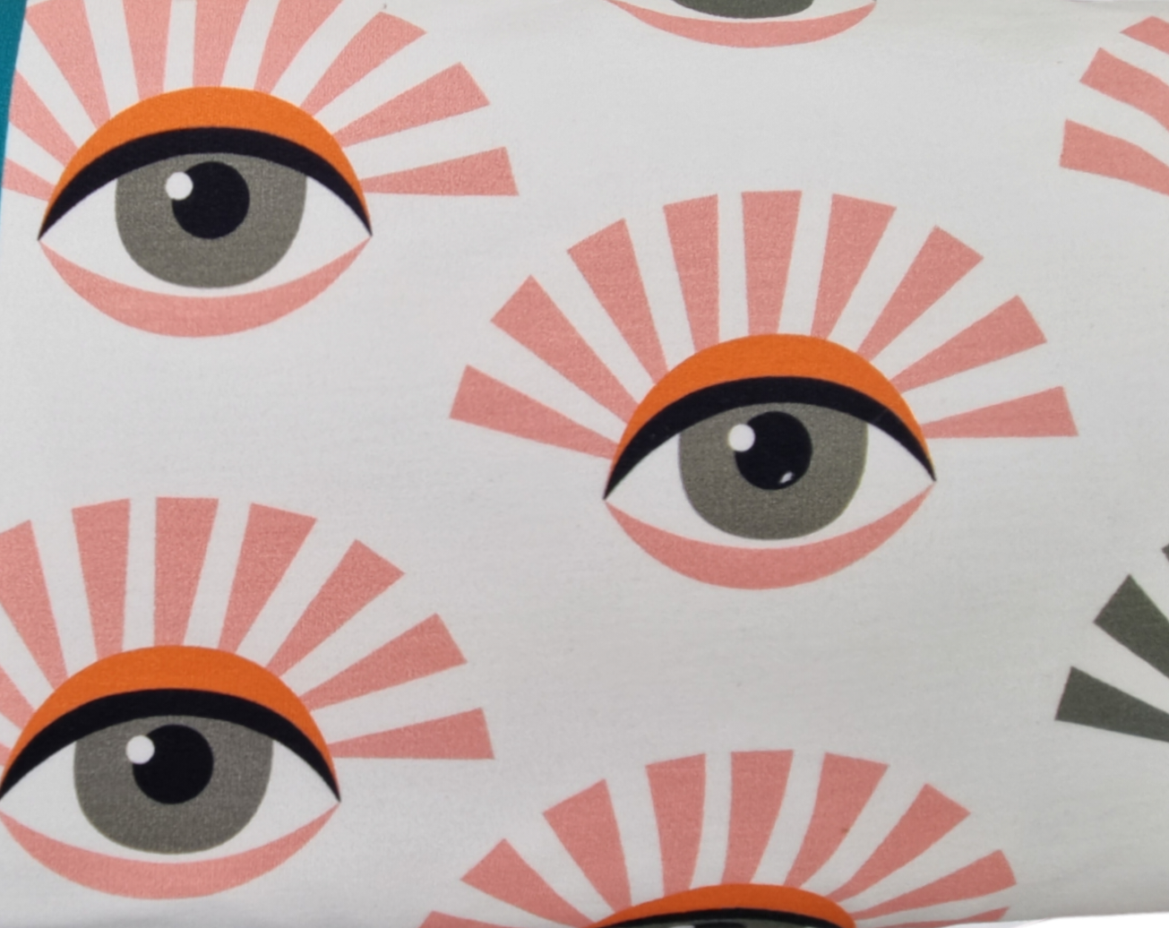 Stuv, All Eyes On You Från Albstoffe / Hamburger Liebe, vit 180cm