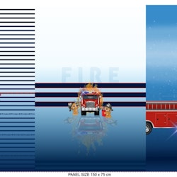 Brandbilar, Panel (3 paneler), 150x75cm