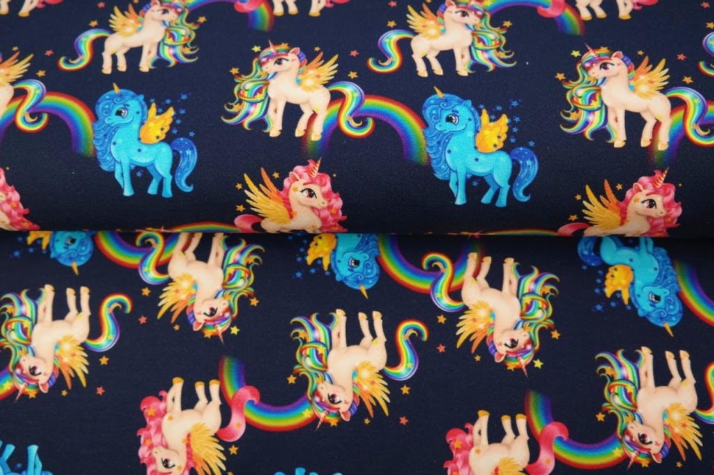 Rainbow Unicorn, mörkblå