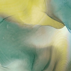 Andrasortering Stormönstrat vattenfärg grön, blå, gul 200cm