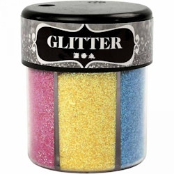 Glitter mixade färger