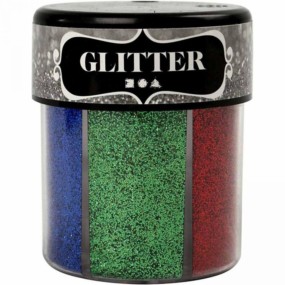 Glitter mixade färger