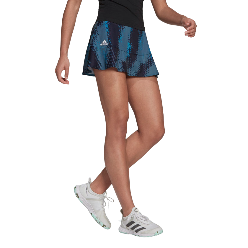 Adidas Primeblue Printed Match Skirt Aqua/Blå - Dam