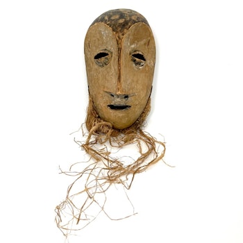 Lega mask, Lukwa Congo, snidat trä
