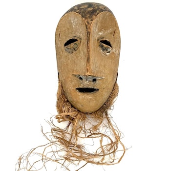Lega mask, Lukwa Congo, snidat trä