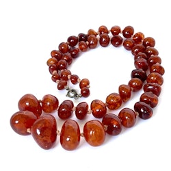Vintage, Naturligt bärnstens halsband