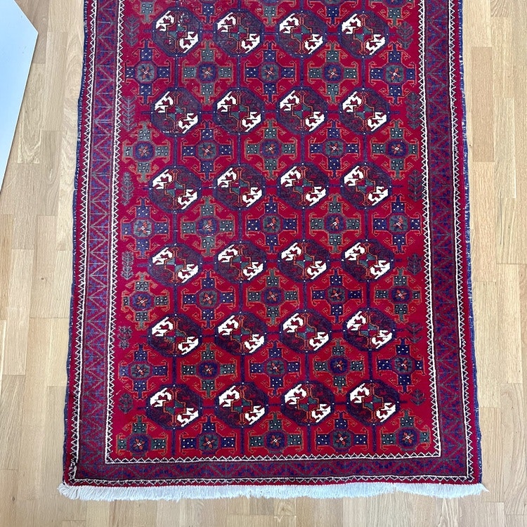 Hand-knotted old gallery rug, 292 x 112 cm