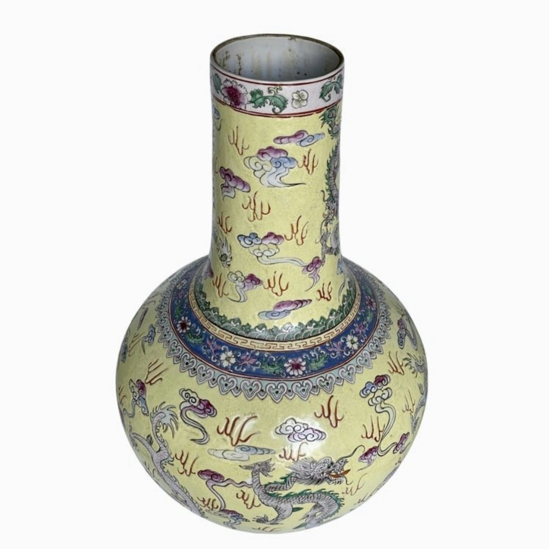 République de Chine (1912-1949) vase en porcelaine avec marque Guangxu