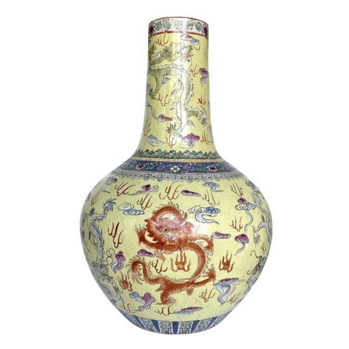 Kina Republik (1912–1949) porslin vas med Guangxu märke - Tigris Antiques &  Art