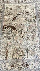 Antik Persisk Tabriz matta daterad 1218.AH