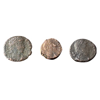 Roma riket, 3 st antika mynt