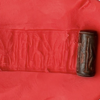Sen Akkadiska (4000-3000 f.Kr.) Cylinder seal