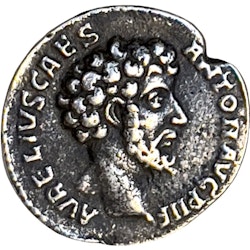 Römische Silbermünze Marcus Aurelius Silberdenar (161-180 n. Chr.)