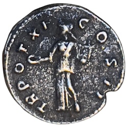 Romerskt silvermynt - Marcus Aurelius silverdenar (161-180 AD)