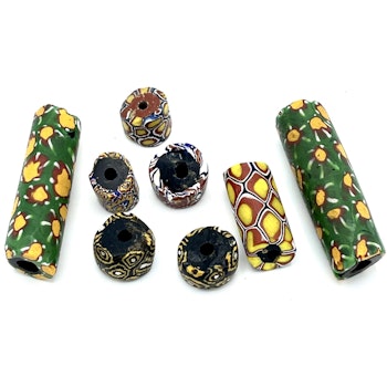 Antique glass beads