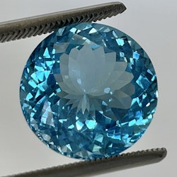 36.81 Carat natural untreated blue Topaz with certificate