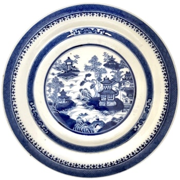 Qianlong (1735-1796) Plat en porcelaine chinoise