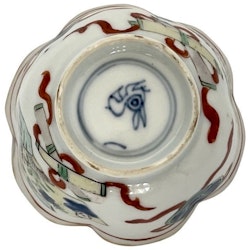 Kangxi märke och period (1662-1722) Kinesisk porslin famille verte skål