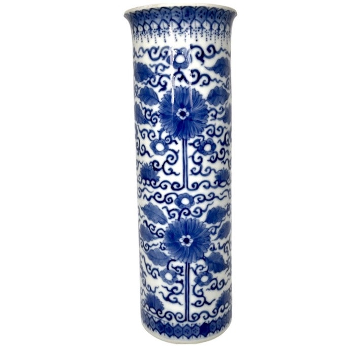 China, Pinselvase aus der Qing-Dynastie (1644-1912).