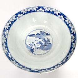 Qing dynastin (1644 -1912) kinesisk porslin skål