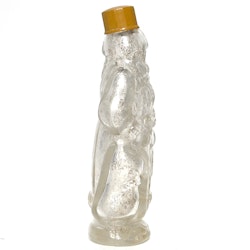 Antik liten tomte glasflaska