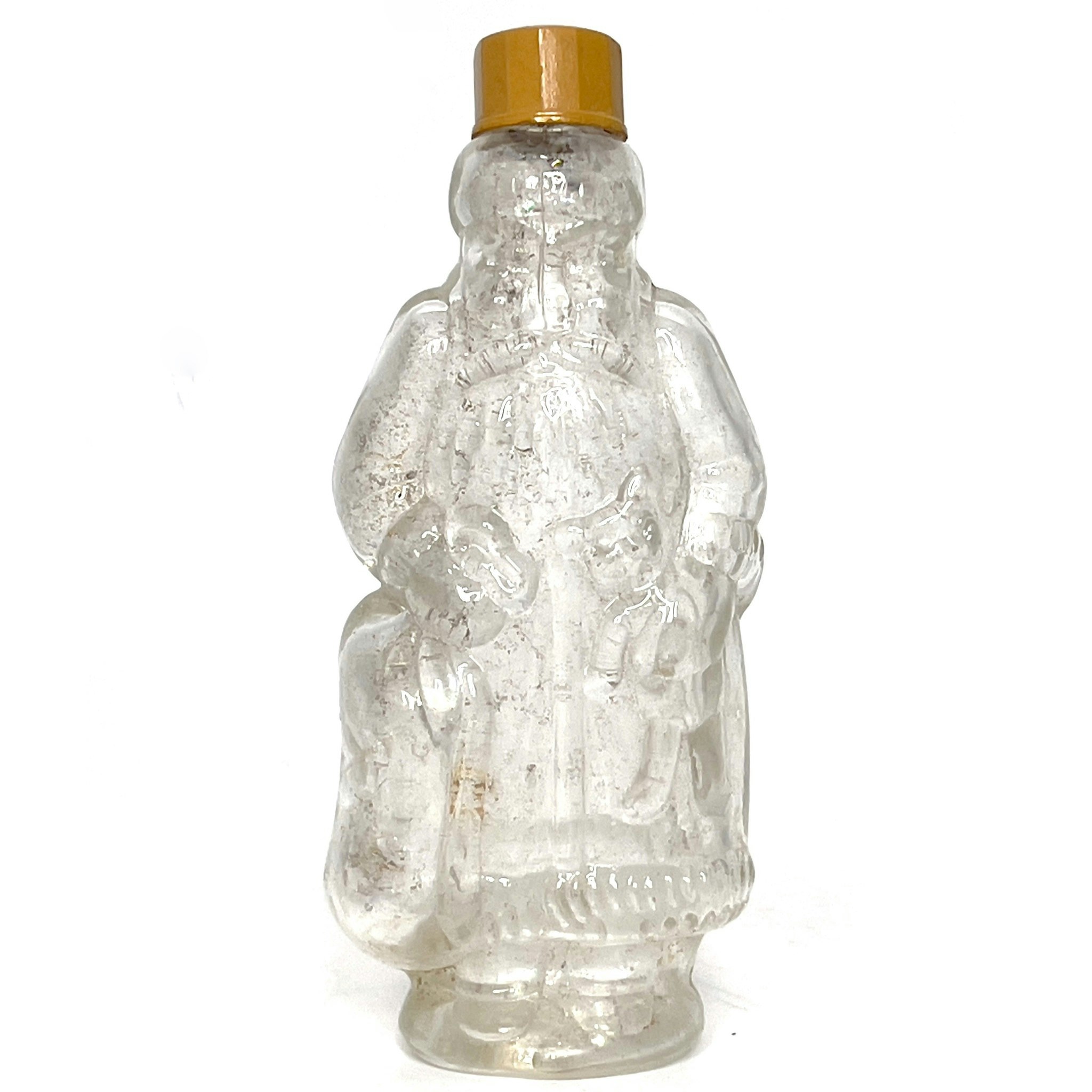 Antik liten tomte glasflaska