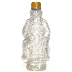 Alter kleine Weihnachtsmann Glasflasche, 19. Jahrhundert