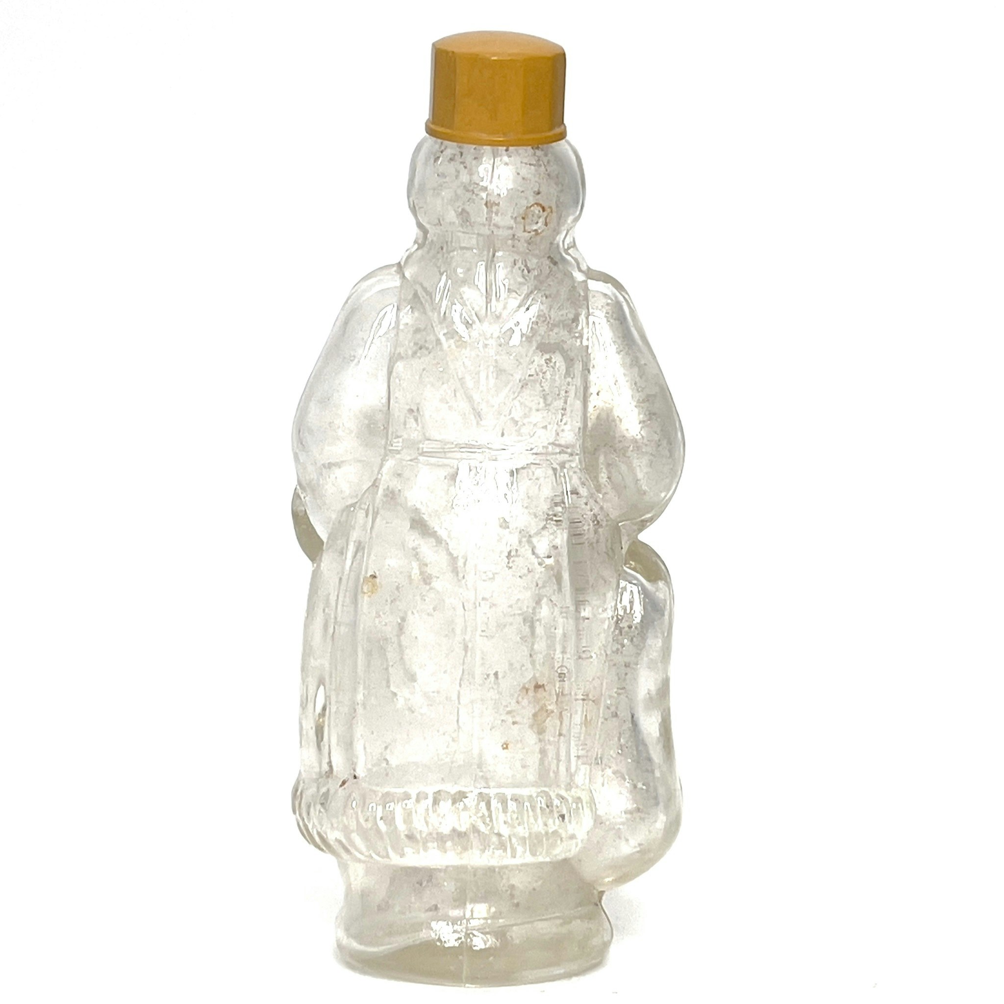 Antik liten tomte glasflaska