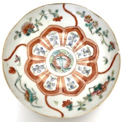 Qing dynastin märke och period (1644 -1912) kinesisk porslin skål