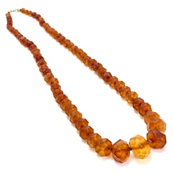Naturlig baltisk bärnsten halsband