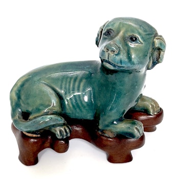 Kangxi period (1662-1722) Kinesisk keramik hund