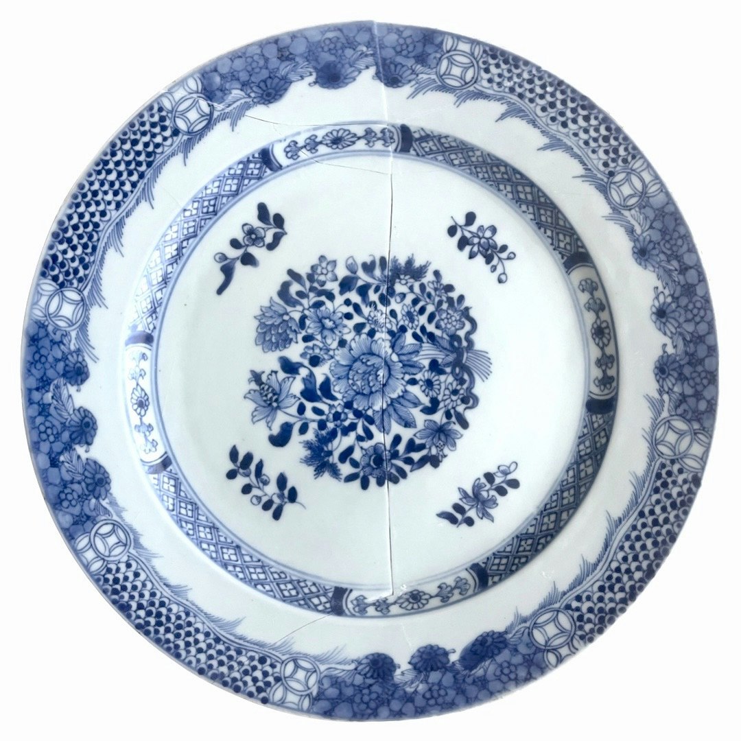 Qianlong (1735-1796) kinesiskt porslins fat